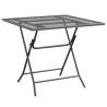 Stylish Anthracite Garden Table 80x80x72 cm | HipoMarket