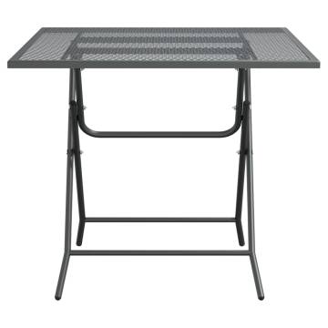 Stylish Anthracite Garden Table 80x80x72 cm | HipoMarket