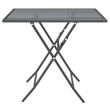 Stylish Anthracite Garden Table 80x80x72 cm | HipoMarket