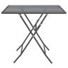 Stylish Anthracite Garden Table 80x80x72 cm | HipoMarket