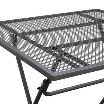 Stylish Anthracite Garden Table 80x80x72 cm | HipoMarket