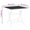 Stylish Anthracite Garden Table 80x80x72 cm | HipoMarket