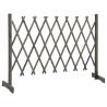 Garden Trellis Fence Grey 150x80 cm | Solid Firwood Panel