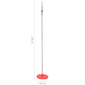 Plate Swing 200 cm Red - Fun & Safe Outdoor Play