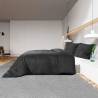 Soft Black Duvet Cover Set 225x220 cm - Lightweight Microfiber