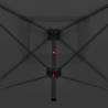 Double Parasol with Steel Pole 250x250 cm - Anthracite Shade