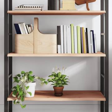 Wall Shelf 80x60 cm - Untreated Solid Wood Oak | HiPoMarket