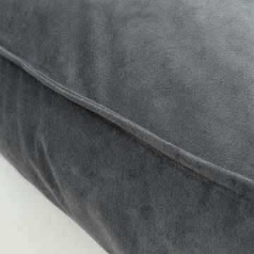 Madison Dog Lounge Velvet 80x55x15 cm Grey - Luxury Pet Bed