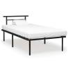 Bed Frame Black Metal 100x200 cm Colour black Size 100 x 200 cm 