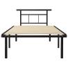 Elegant Black Metal Bed Frame 100x200 cm | Hipo Market