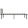 Elegant Black Metal Bed Frame 100x200 cm | Hipo Market