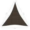 HDPE Sunshade Sail 3x4x4 m Brown - Ultimate Outdoor Shelter