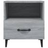 Stylish Grey Sonoma Bedside Cabinets - 2 pcs | Hipomarket UK