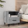 Stylish Grey Sonoma Bedside Cabinets - 2 pcs | Hipomarket UK