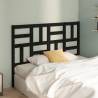 Bed Headboard Black 126x4x104 cm Solid Wood Pine Colour black Size 126 x 104 cm Quantity in Package 1 