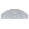 Stair Mats 10 pcs Light Grey 65x24x4 cm - Non-Slip & Washable