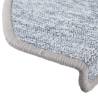 Stair Mats 10 pcs Light Grey 65x24x4 cm - Non-Slip & Washable