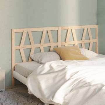 Stylish Solid Wood Pine Bed Headboard - 206x4x100 cm