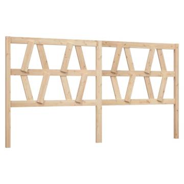 Stylish Solid Wood Pine Bed Headboard - 206x4x100 cm