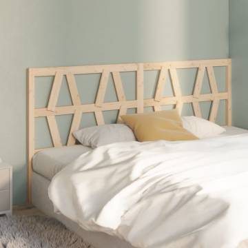 Stylish Solid Wood Pine Bed Headboard - 206x4x100 cm