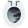 WC Toilet Seat with Soft Close Lid - Stones Design | HipoMarket