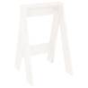 Stools 2 pcs White Solid Wood Pine | Hipomarket UK