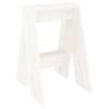 Stools 2 pcs White Solid Wood Pine | Hipomarket UK