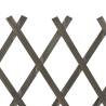 Garden Trellis Fence Grey - 120x90 cm Solid Firwood