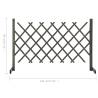 Garden Trellis Fence Grey - 120x90 cm Solid Firwood