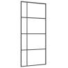 Sliding Door Frosted ESG Glass & Aluminium 90x205 cm - Black