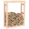 Solid Pine Firewood Rack 80x25x100 cm - Hipo Market