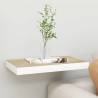 Floating Wall Shelf Oak and White 50x23x3.8 cm MDF Colour oak and white Size 50 x 23 x 3.8 cm Quantity in Package 1 Number of Pieces 