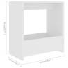 Modern White Side Table - 50x26x50 cm | Hipo Market