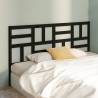 Bed Headboard Black 206x4x104 cm Solid Wood Pine Colour black Size 206 x 104 cm Quantity in Package 1 