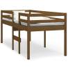 High Sleeper Bed Honey Brown - Solid Pine 75x190 cm