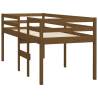 High Sleeper Bed Honey Brown - Solid Pine 75x190 cm