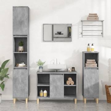 Concrete Grey Sink Cabinet 80x33x60 cm | HipoMarket