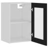 Hanging Glass Cabinet Black 40x31x60 cm | Hipo Market