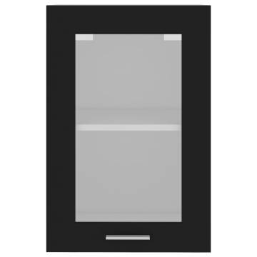 Hanging Glass Cabinet Black 40x31x60 cm | Hipo Market