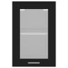 Hanging Glass Cabinet Black 40x31x60 cm | Hipo Market