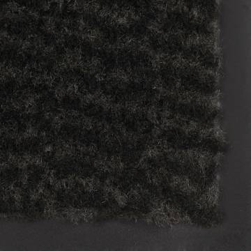 Doormat Tufted 60x150 cm Black - Durable & Stylish Entryway Mat