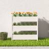 Planter White 112x25x104.5 cm Solid Wood Pine - Hipomarket