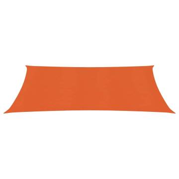 Sunshade Sail 160 g/m² Orange 2x5 m - HDPE Sun Protection