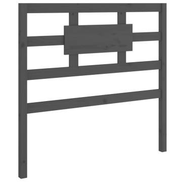 Stylish Grey Bed Headboard - Solid Pine Wood | Hipo Market