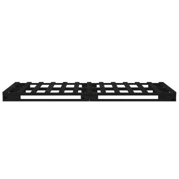 Pallet Bed Black 100x200 cm - Solid Pine Wood Frame