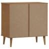 MOLDE Brown Drawer Cabinet - Solid Pine Wood - 80x40x80 cm