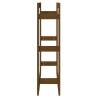 Honey Brown Firewood Rack - Solid Pine Wood 80x25x100 cm