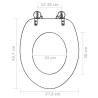 Stylish Water Drop Design Toilet Seat with MDF Lid | HipoMarket