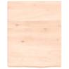 Untreated Solid Oak Wall Shelf - 40x50x(2-4) cm | HipoMarket