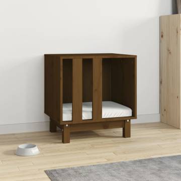 Dog House Honey Brown 50x40x52 cm - Solid Pine Wood